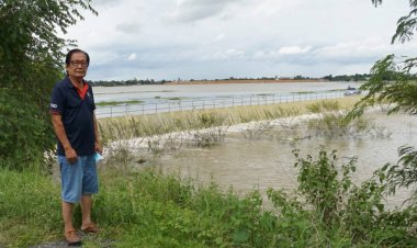 อานิสงส์อ่างเก็บน้ำหนองสิศรีสะเกษรองรับน้ำป่าชายแดนไทย-กัมพูชา